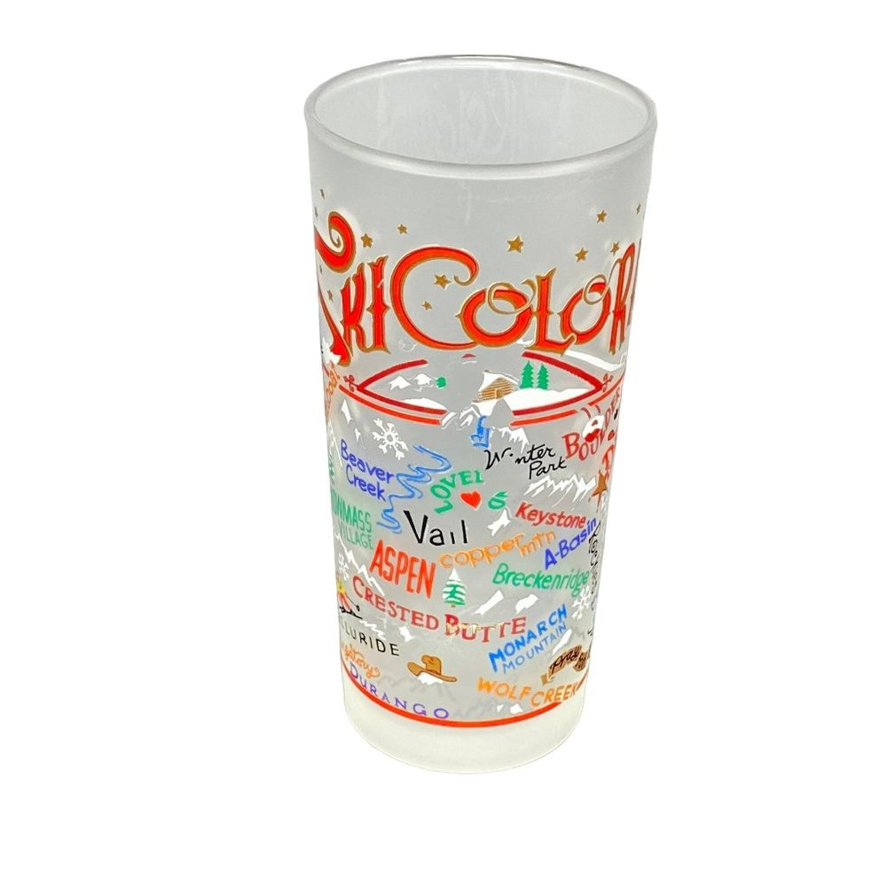 Ski Colorado Frosted Glass Tumbler Popular Sites Ocean